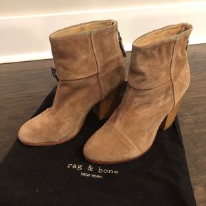 rag & bone tan suede booties